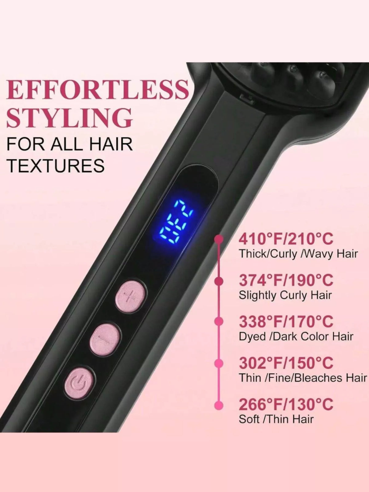 Comb smoothing frizzy hair