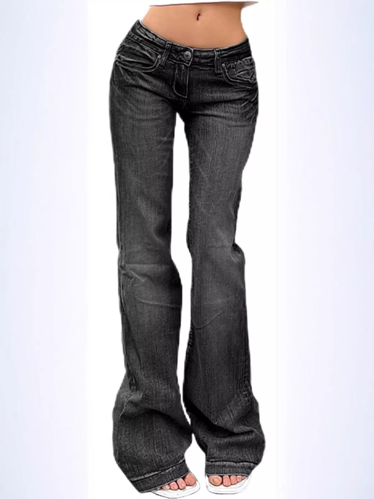 Flare jeans back view
