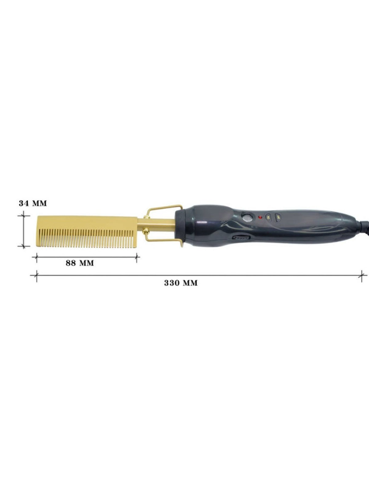 Heated straightening comb full product