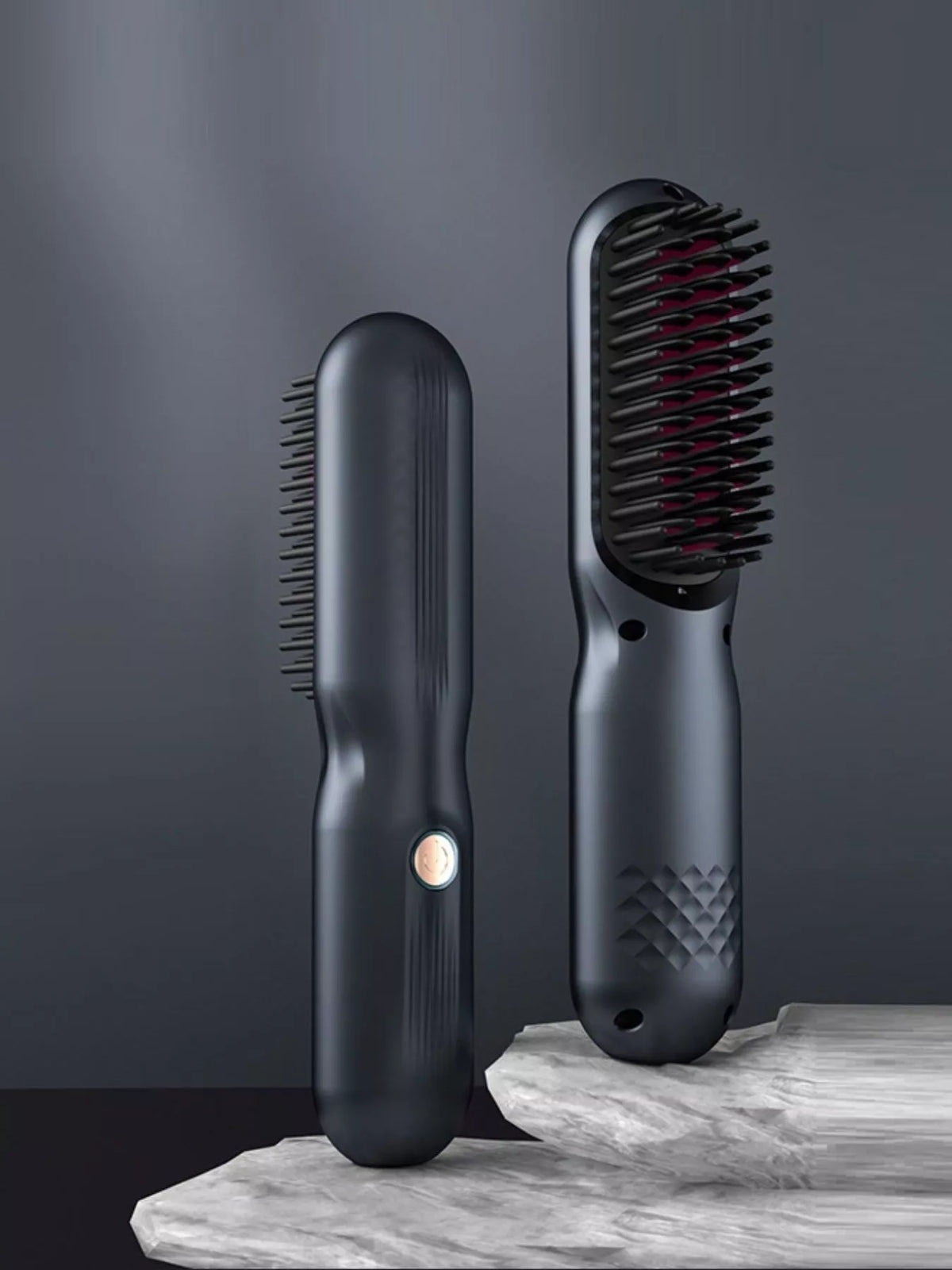 Straightening comb temperature display detail