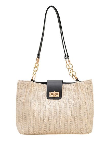 Woven Straw Shoulder Bag - Fashorio