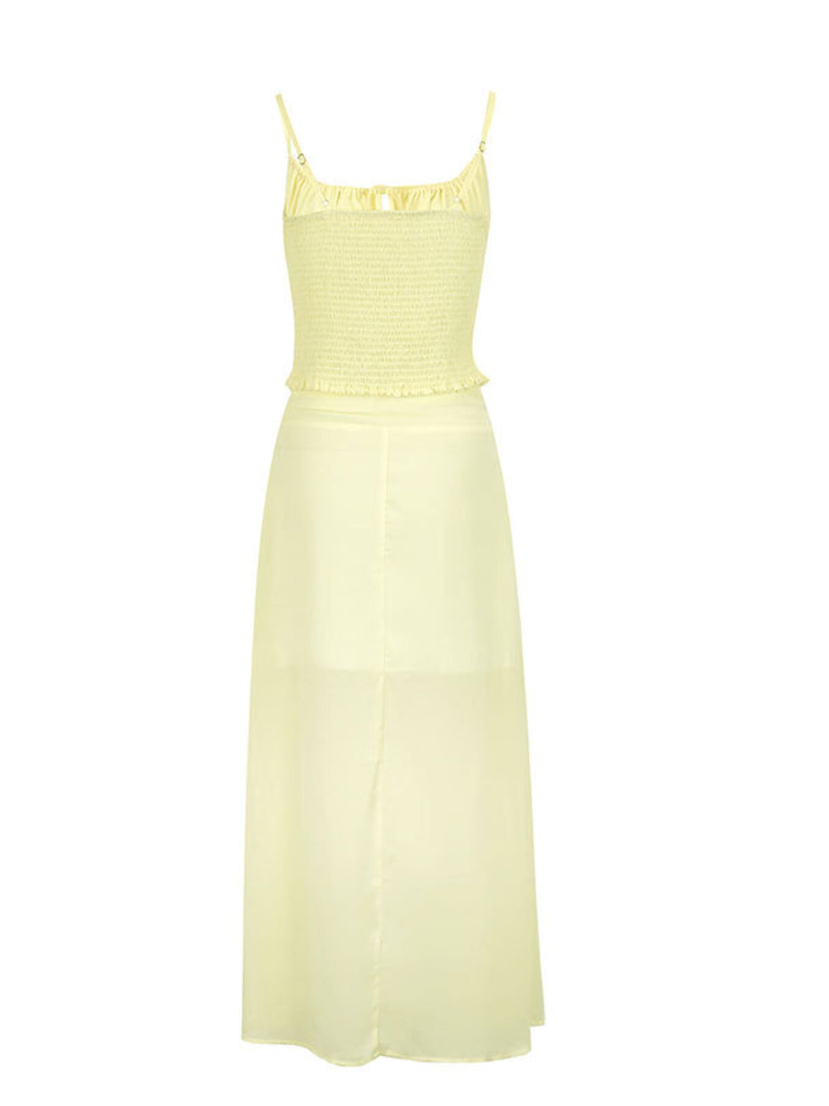 Smocked Tie Front Cami and Skirt Set, view 7