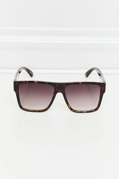Tortoiseshell Square Full Rim Sunglasses - Fashorio