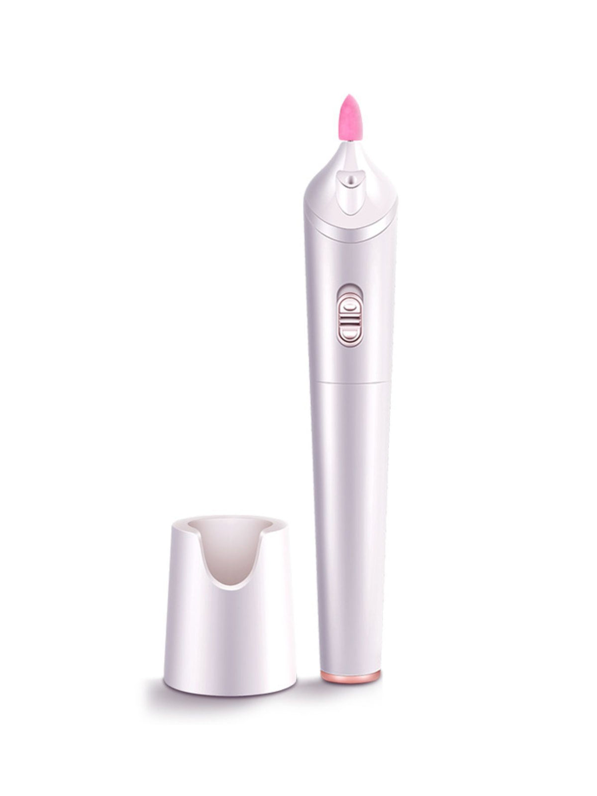 White electric nail buffer