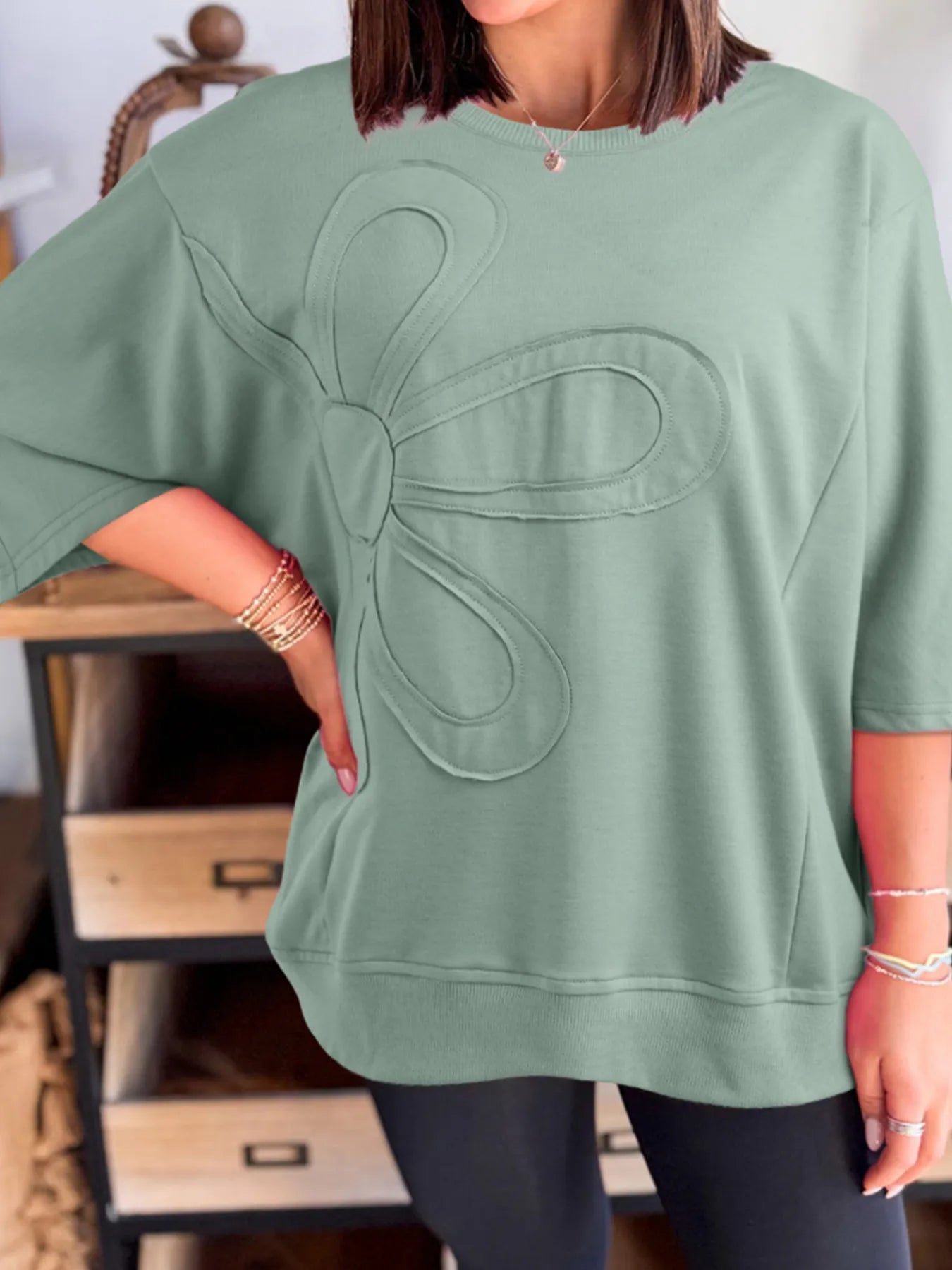 Round Neck Oversized T-Shirt - Fashorio