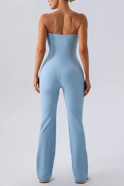 Sleeveless Straight Active Jumpsuit - Fashorio