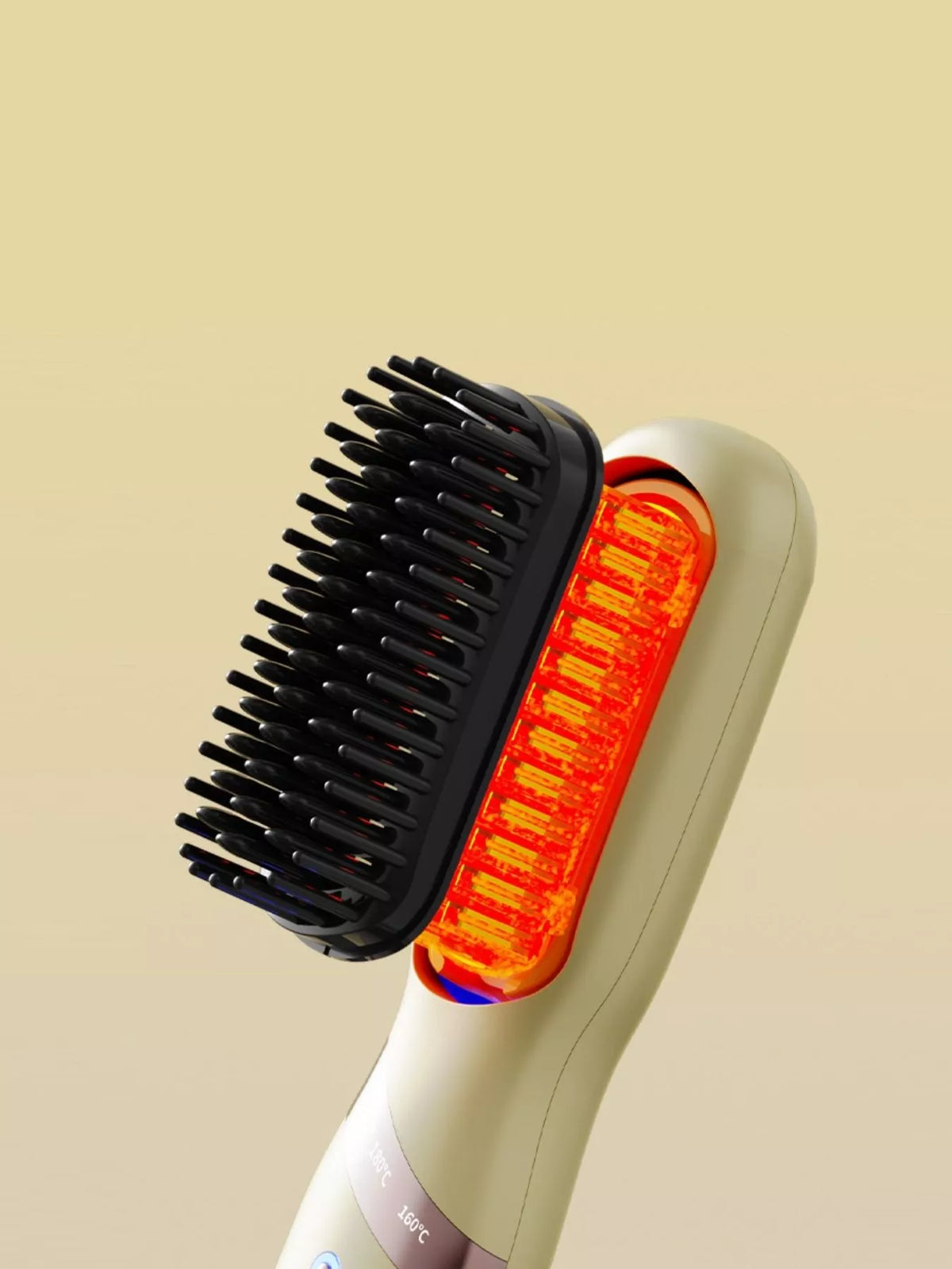 Straightening comb power button