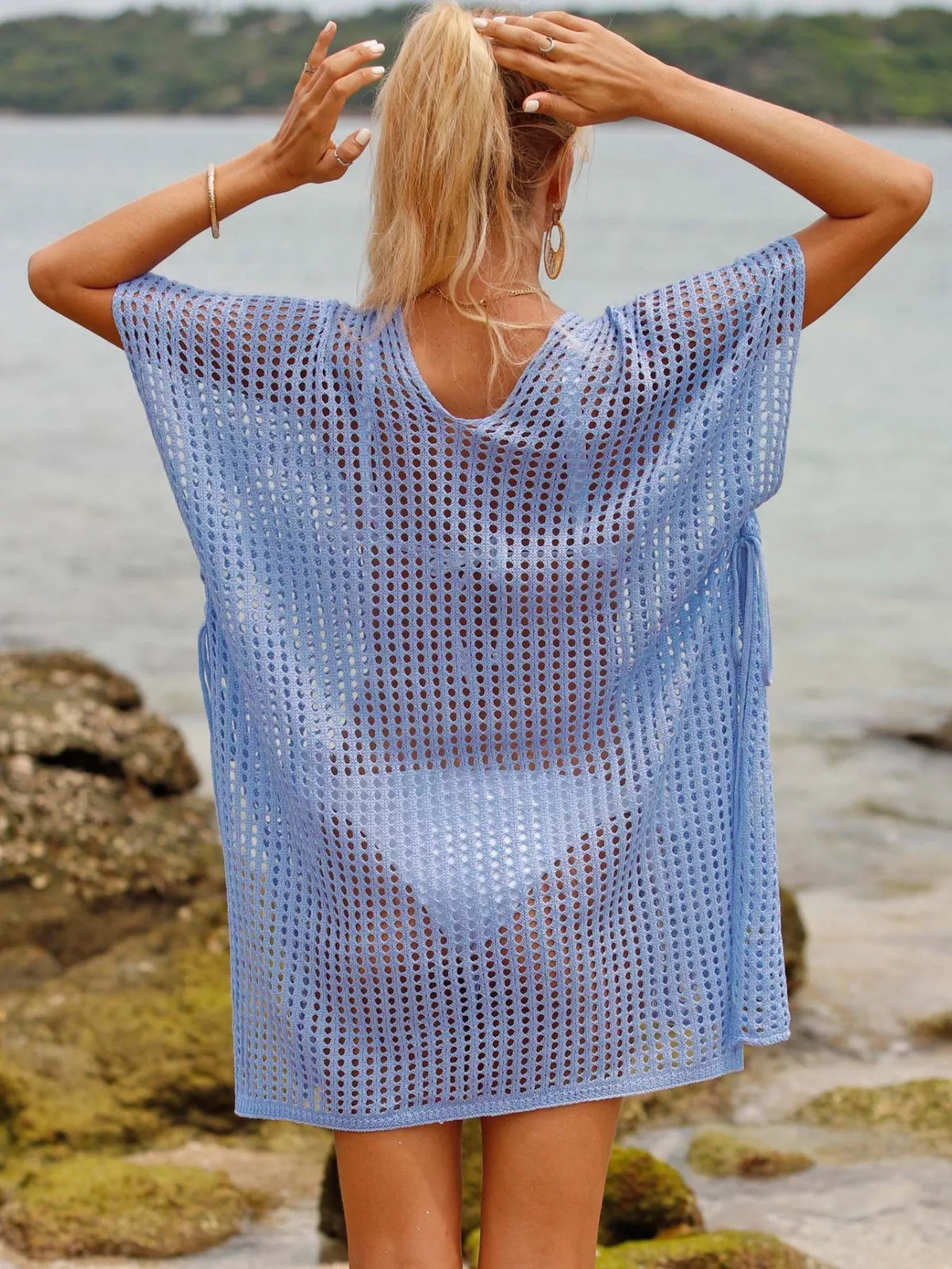 White cover up styled view