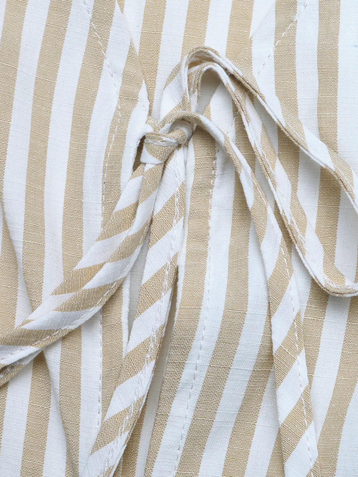 Striped set styled with sandals