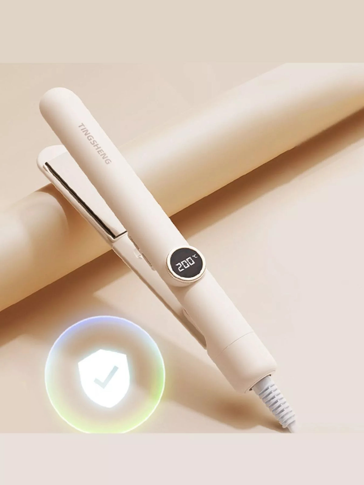 Straightener in beige color