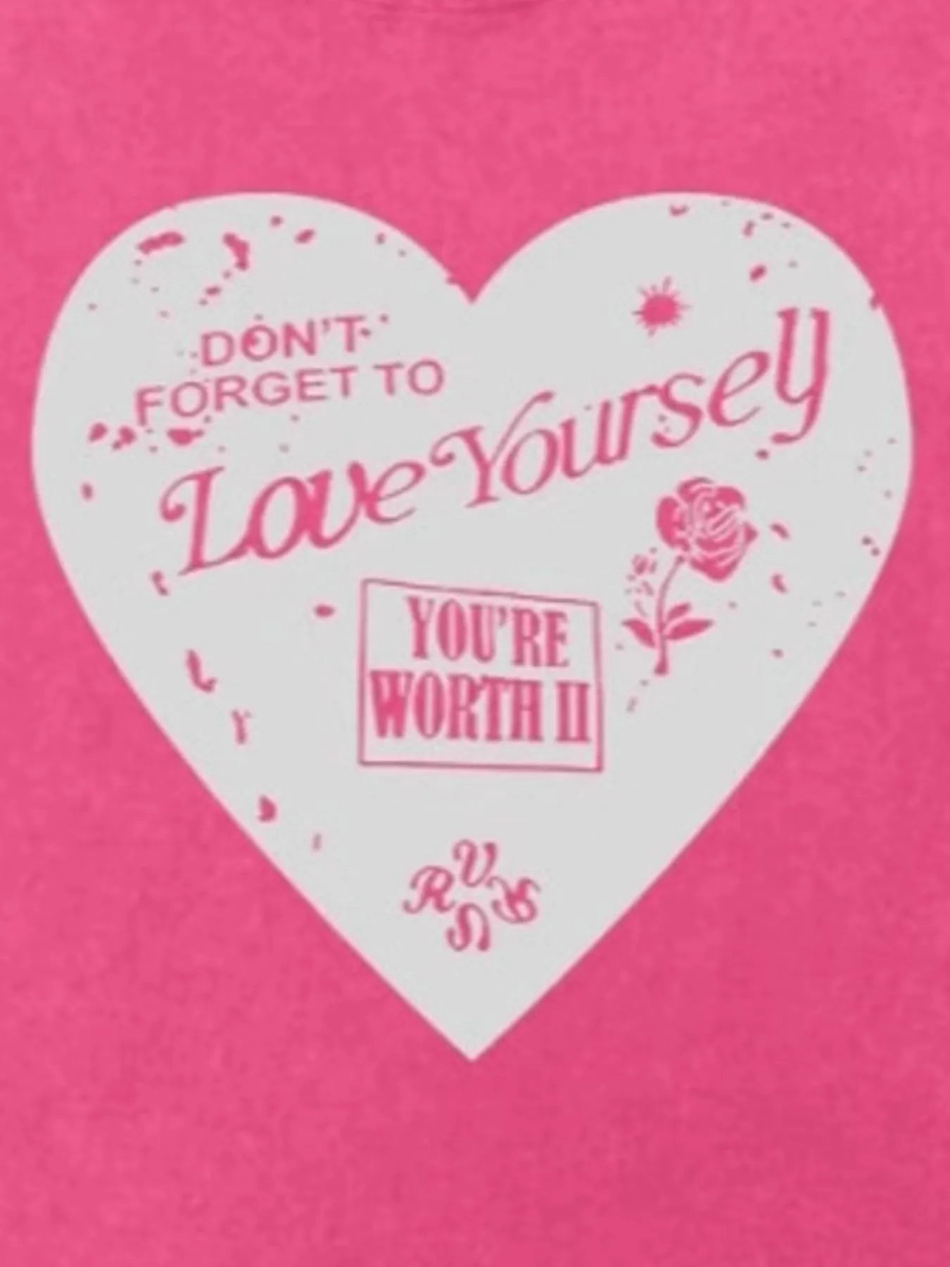 Heart Round Neck Short Sleeve T-Shirt - Fashorio