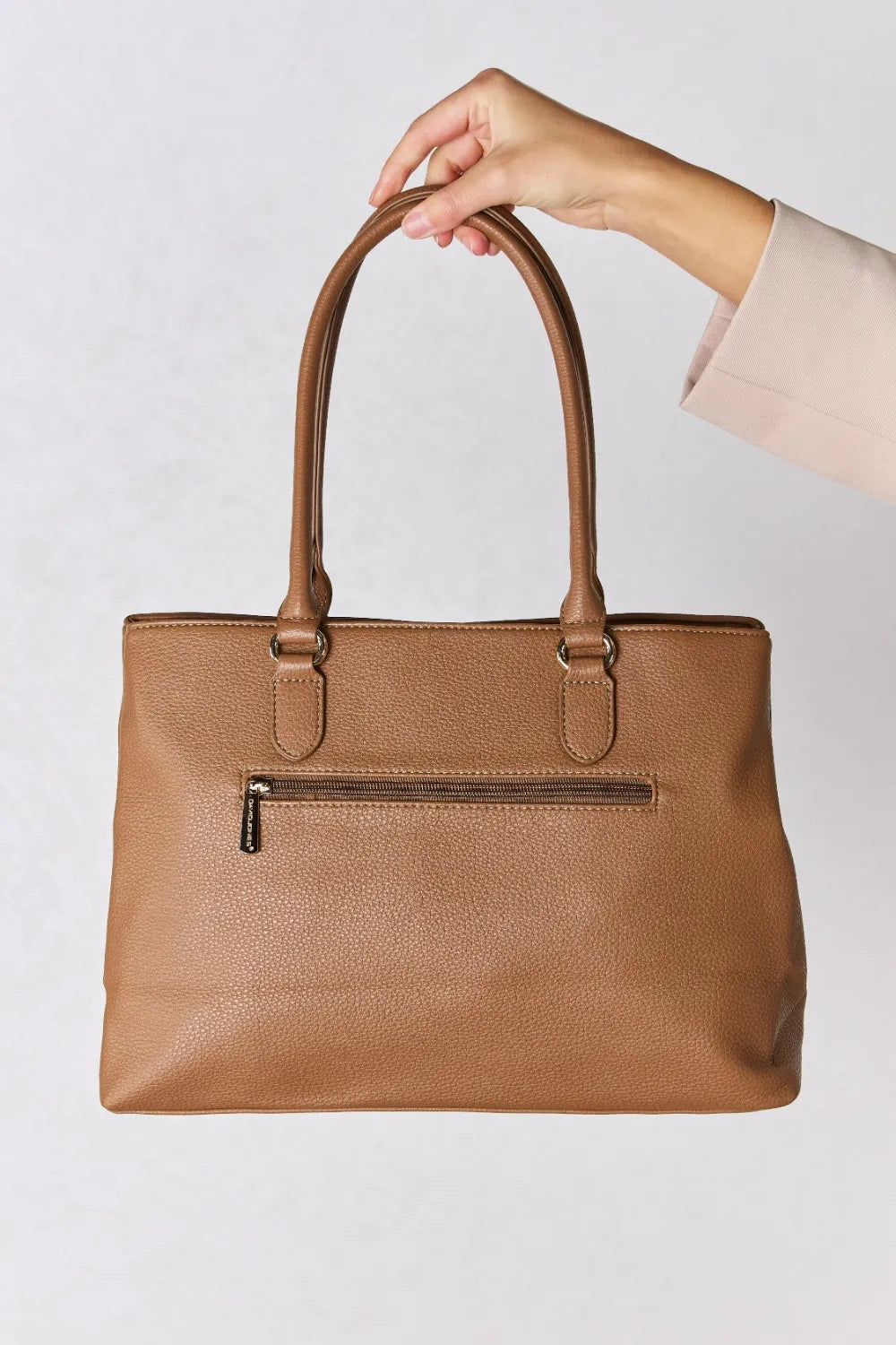 David Jones Structured Leather Handbag - Fashorio