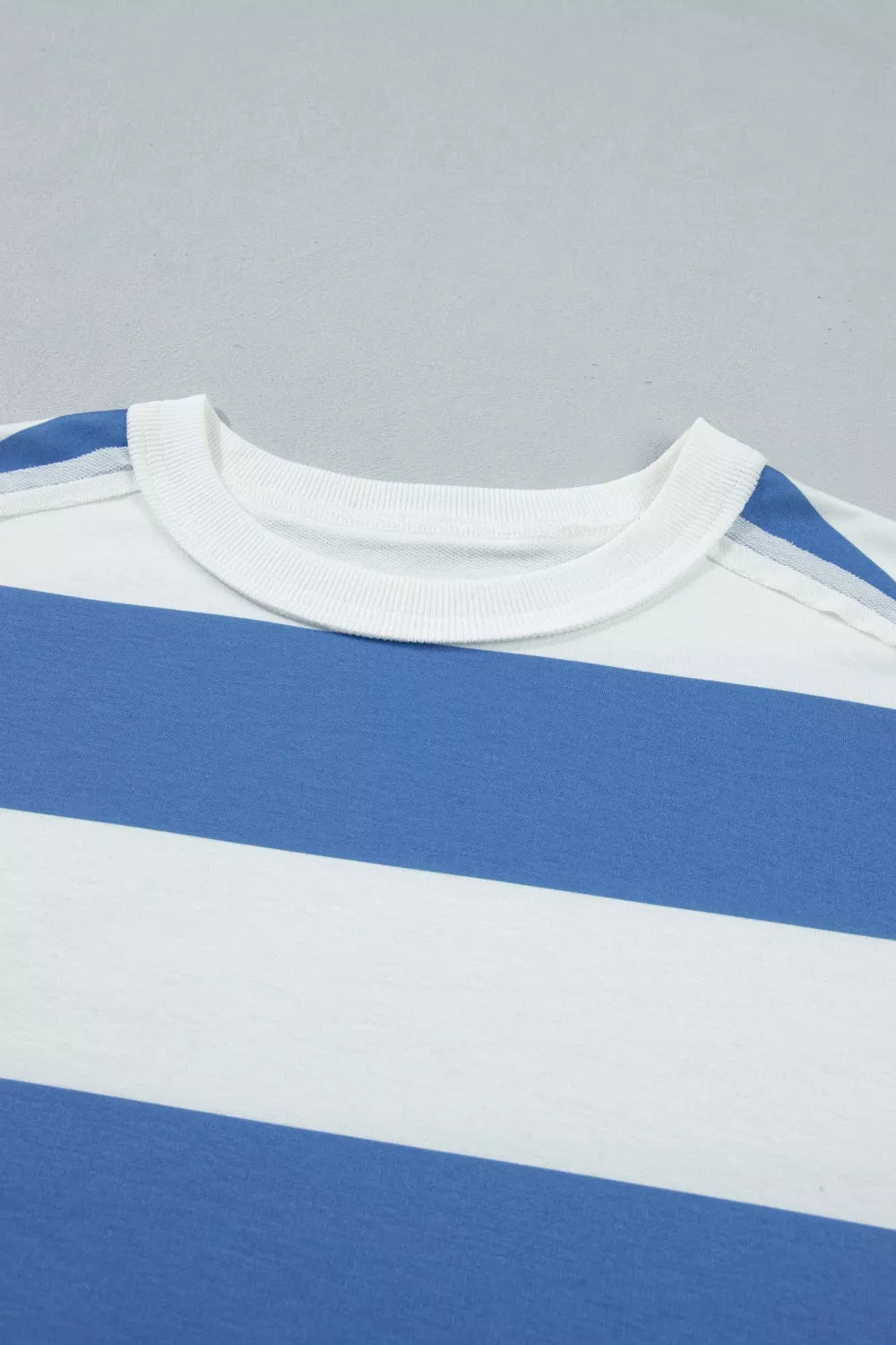 Striped t shirt dress back view