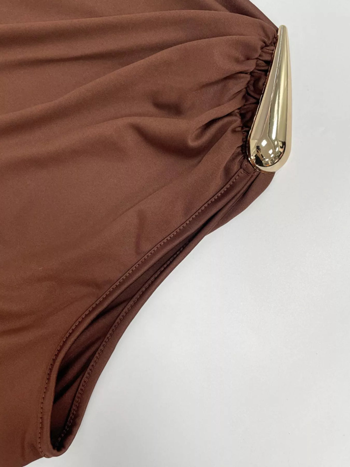 Draped sleeveless bodycon maxi dress styled look