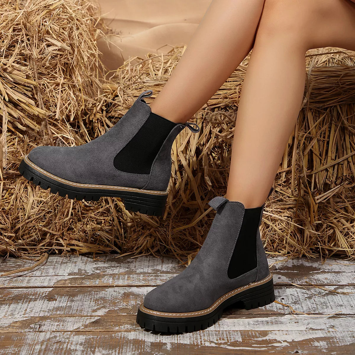 Platform boots side profile
