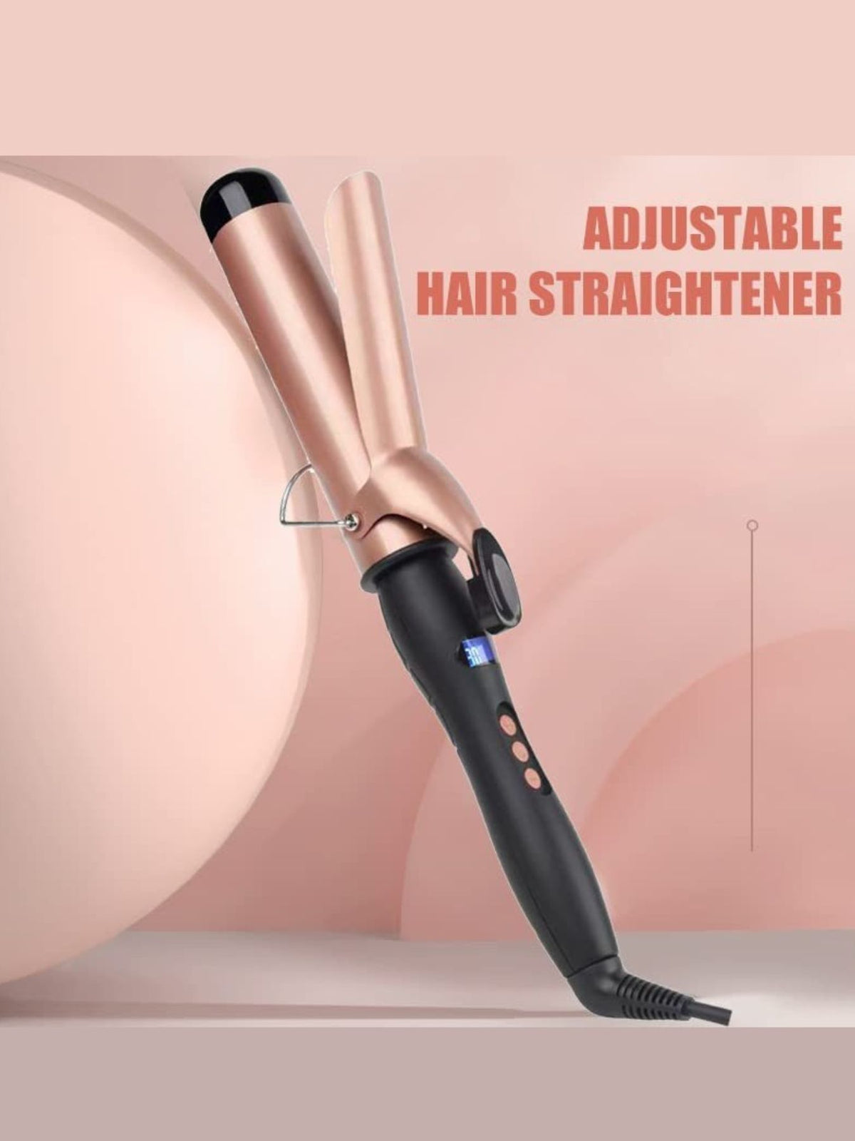 Curling iron styled curl result