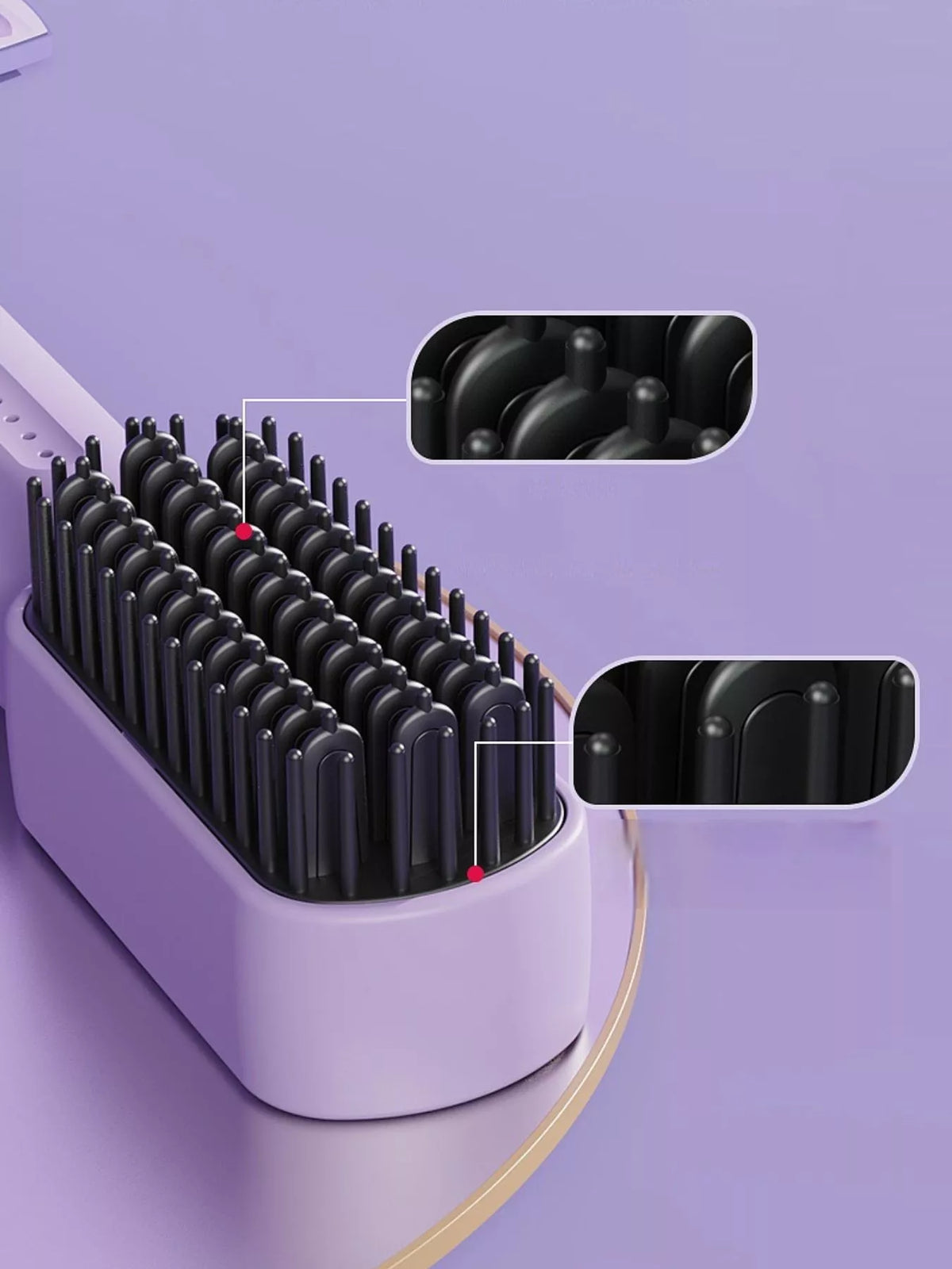 Straightening comb controls and display