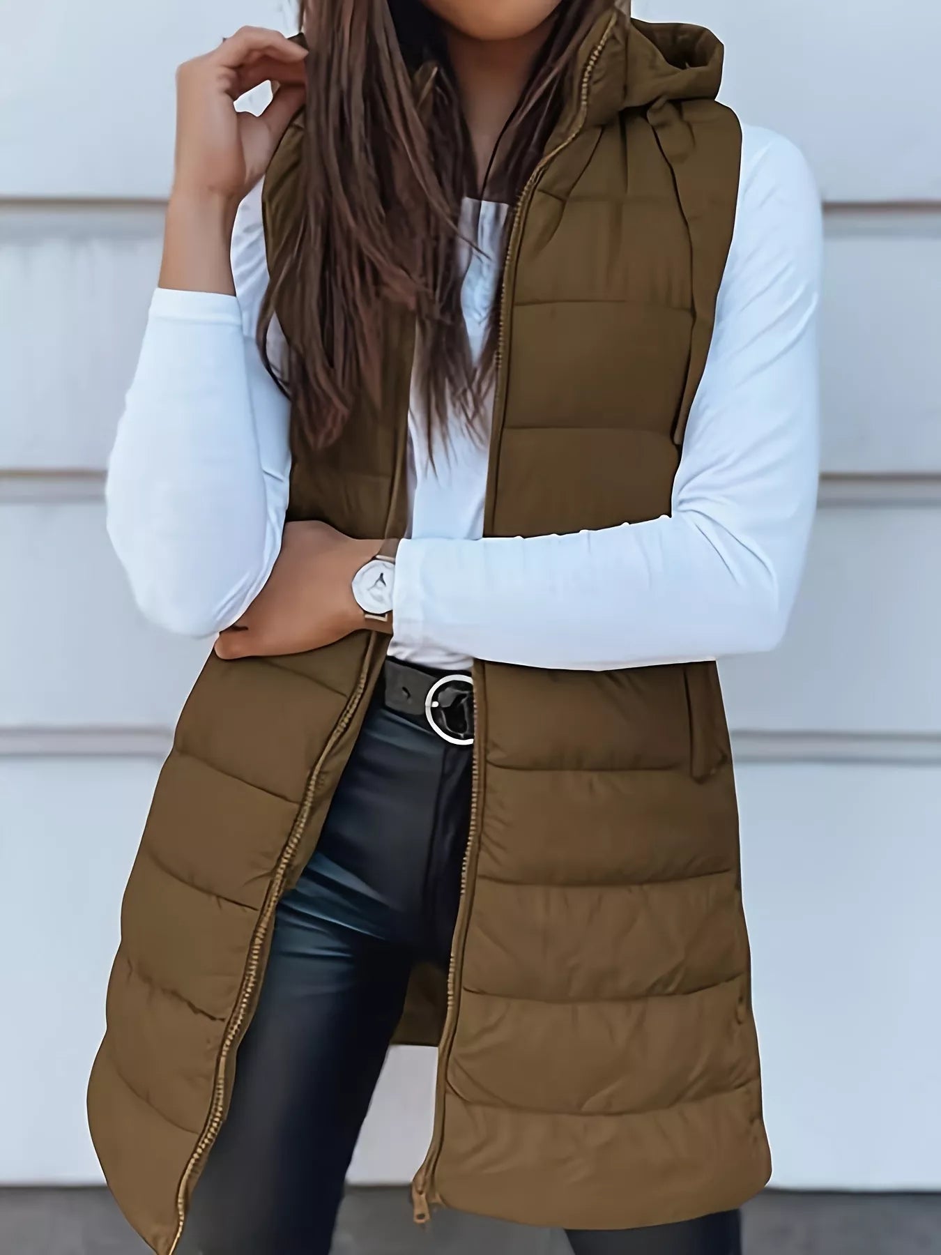 Zip Up Hooded Winter Coat - Fashorio