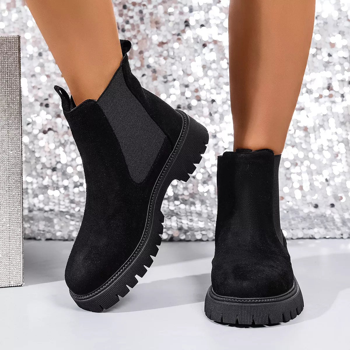 Ankle boots side profile