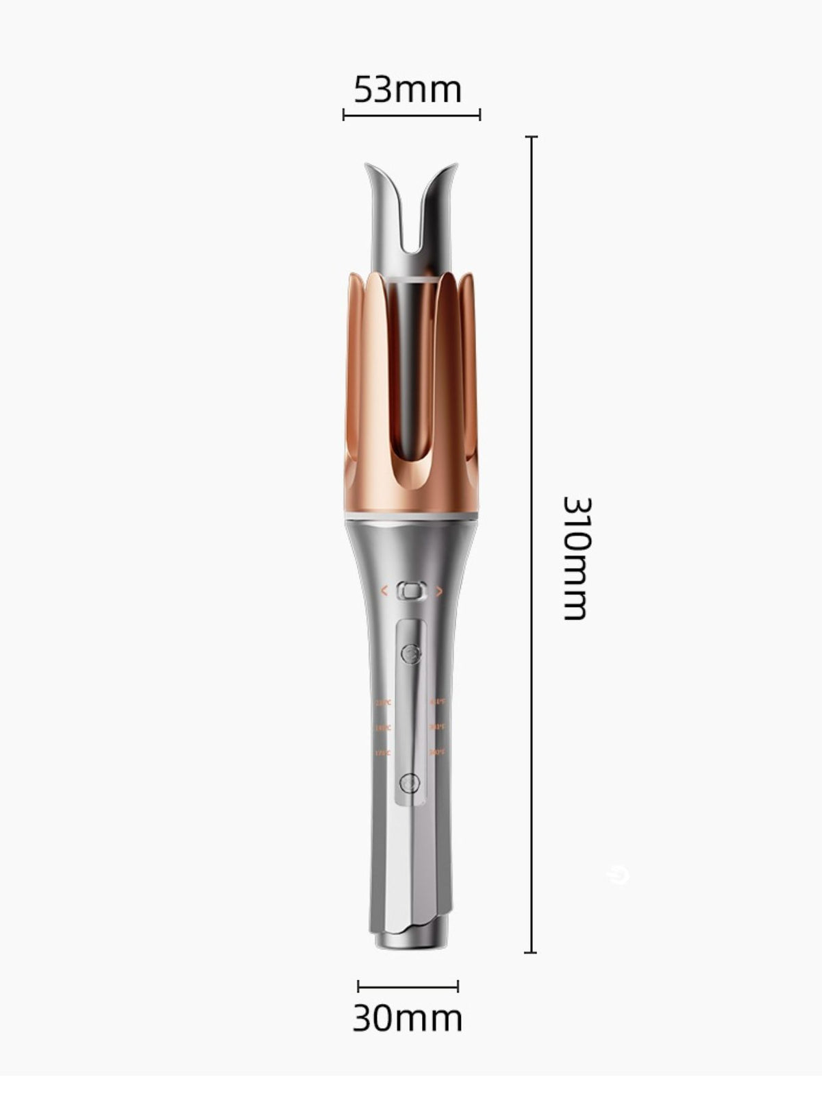 Curling iron with power cord