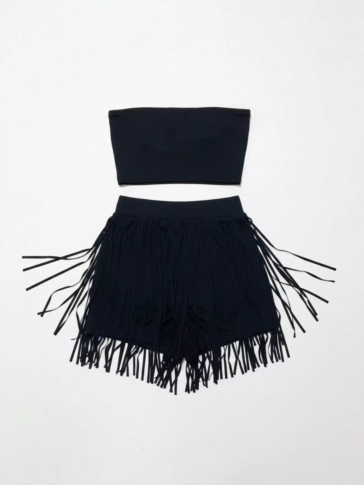 Fringe shorts set color option one