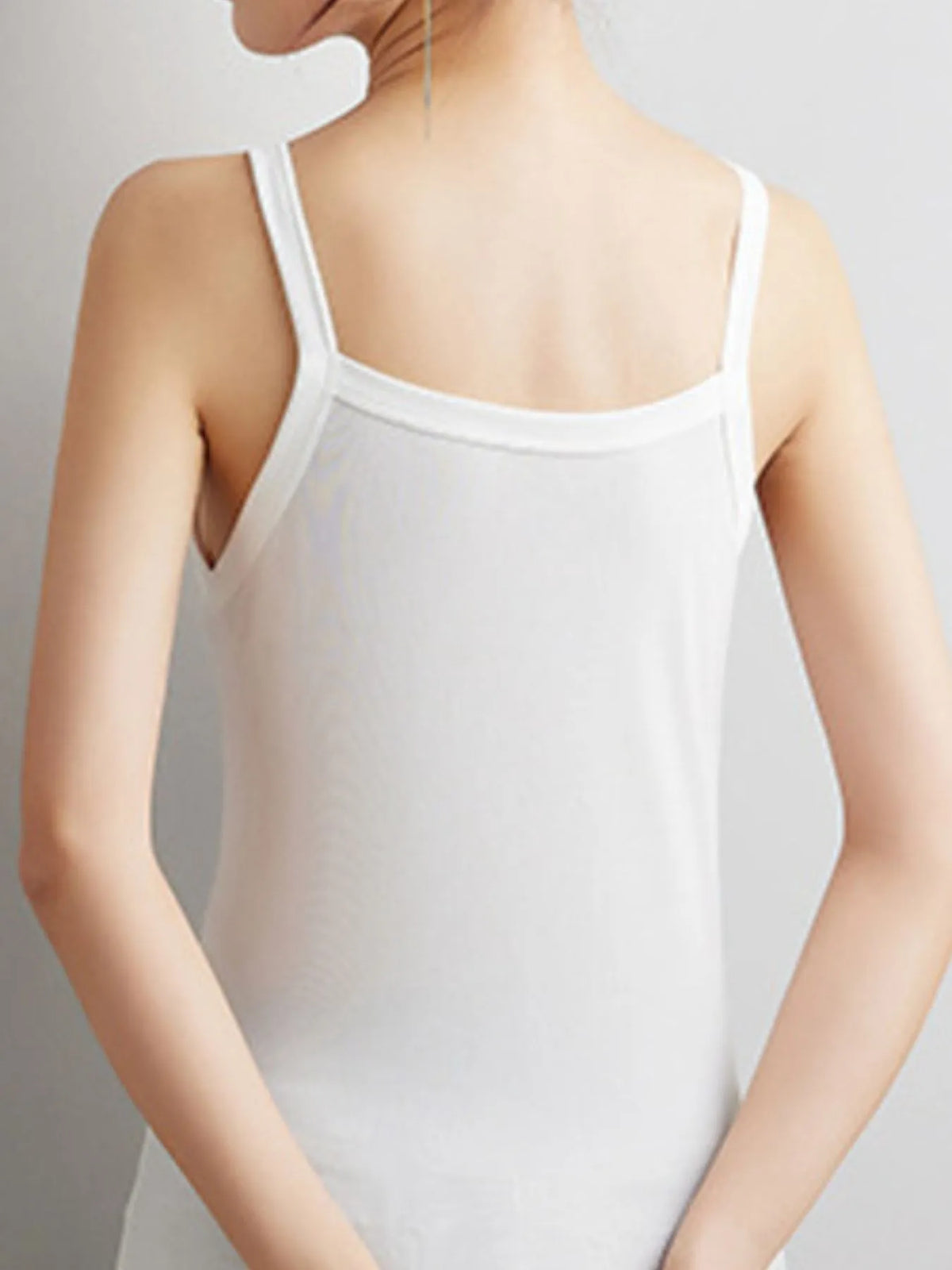 Seamless tank top angled front view