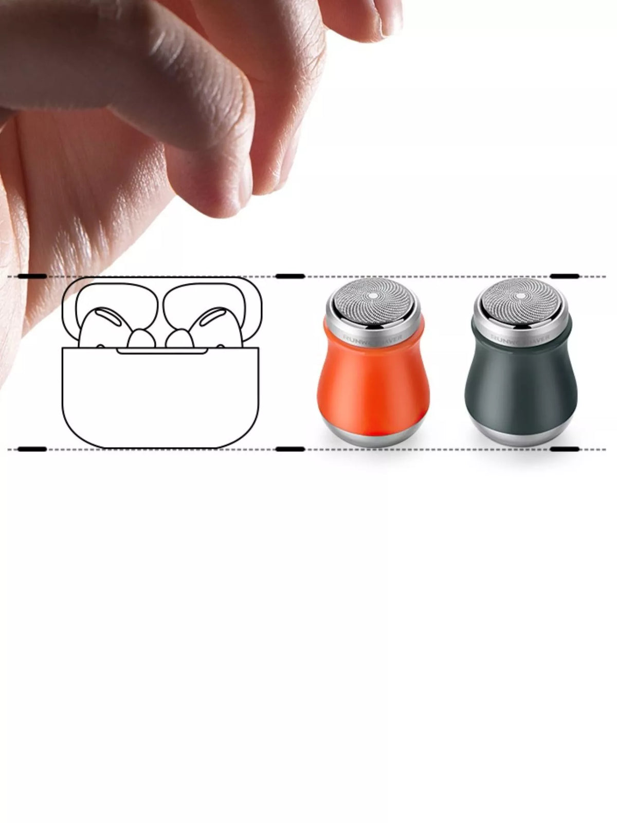 Shaver in travel bag