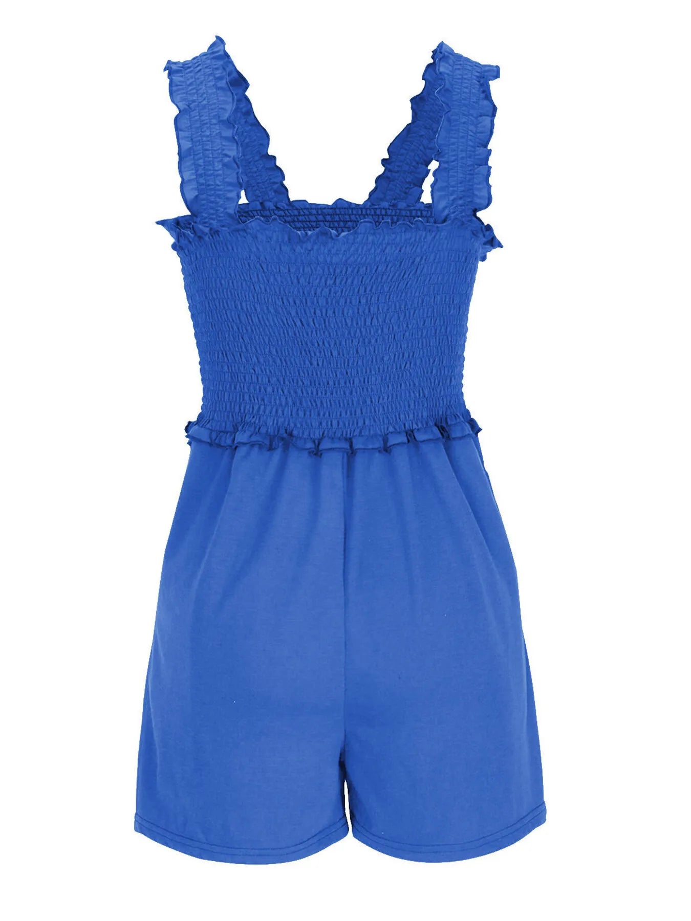 Smocked Square Neck Summer Romper - Fashorio