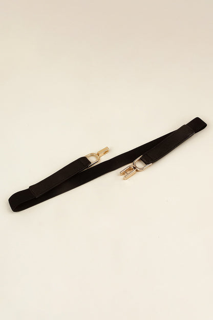 Alloy Buckle Elastic Belt - Fashorio