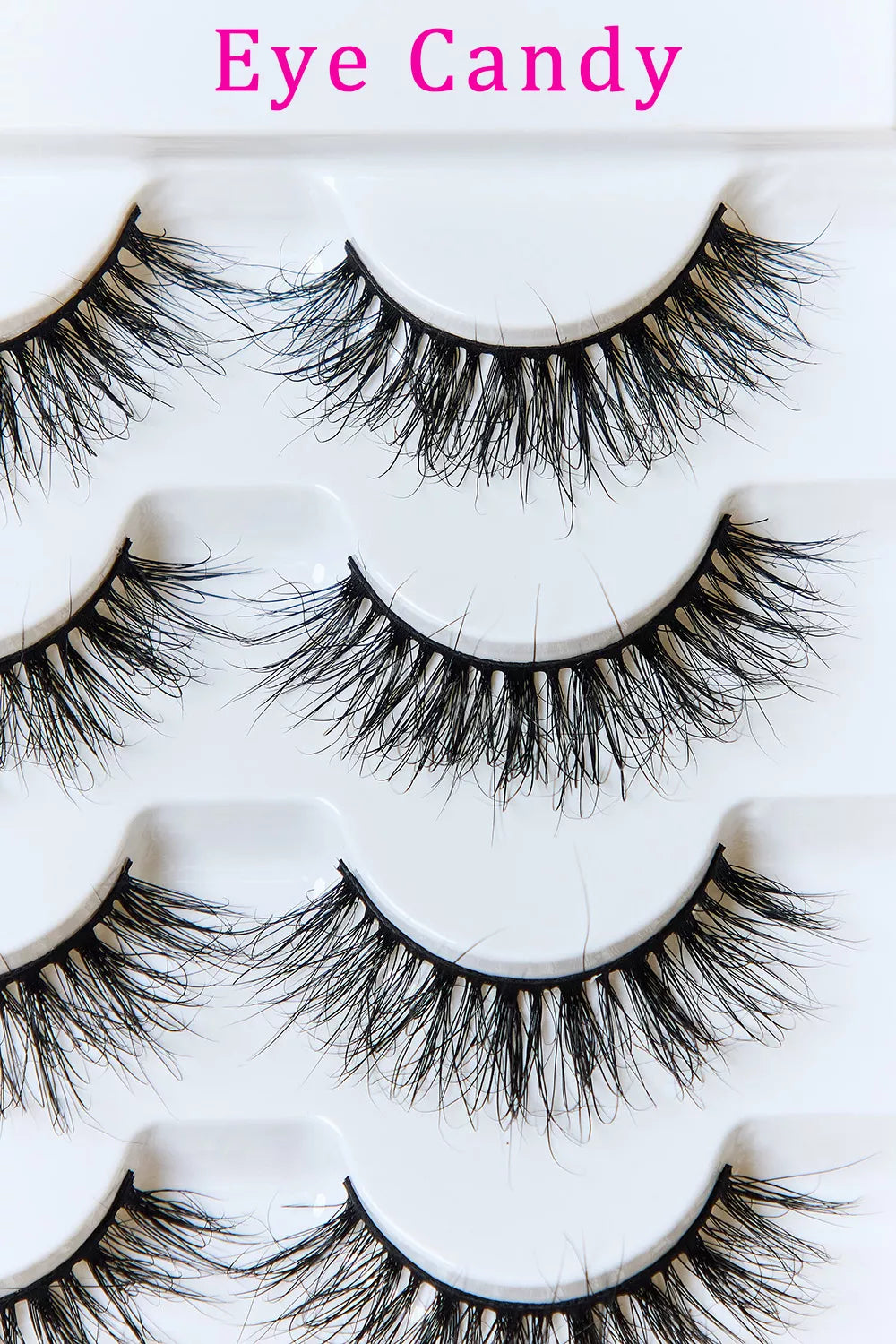 Mink eyelashes band close up