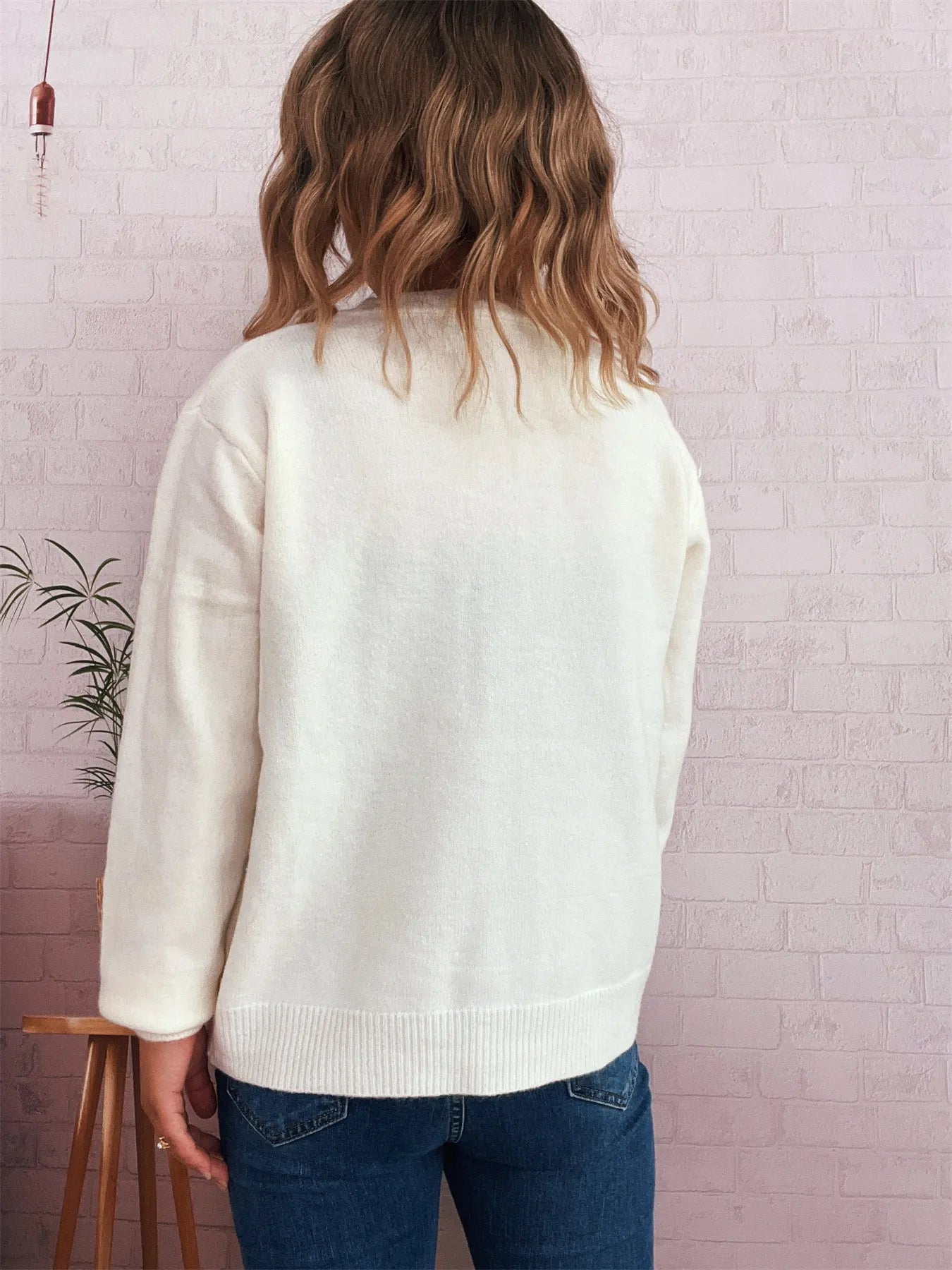 Flower Button Up Long Sleeve Cardigan - Fashorio