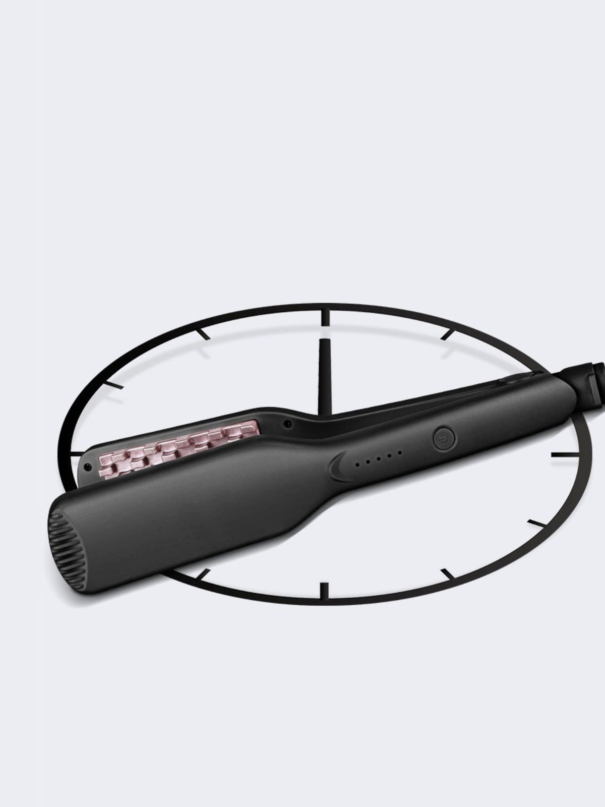 Hair straightener power button