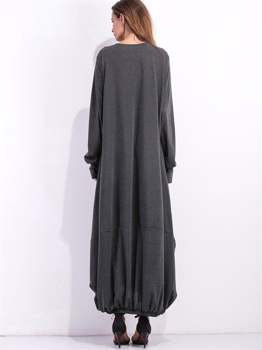 Sweatshirt maxi dress styled detail
