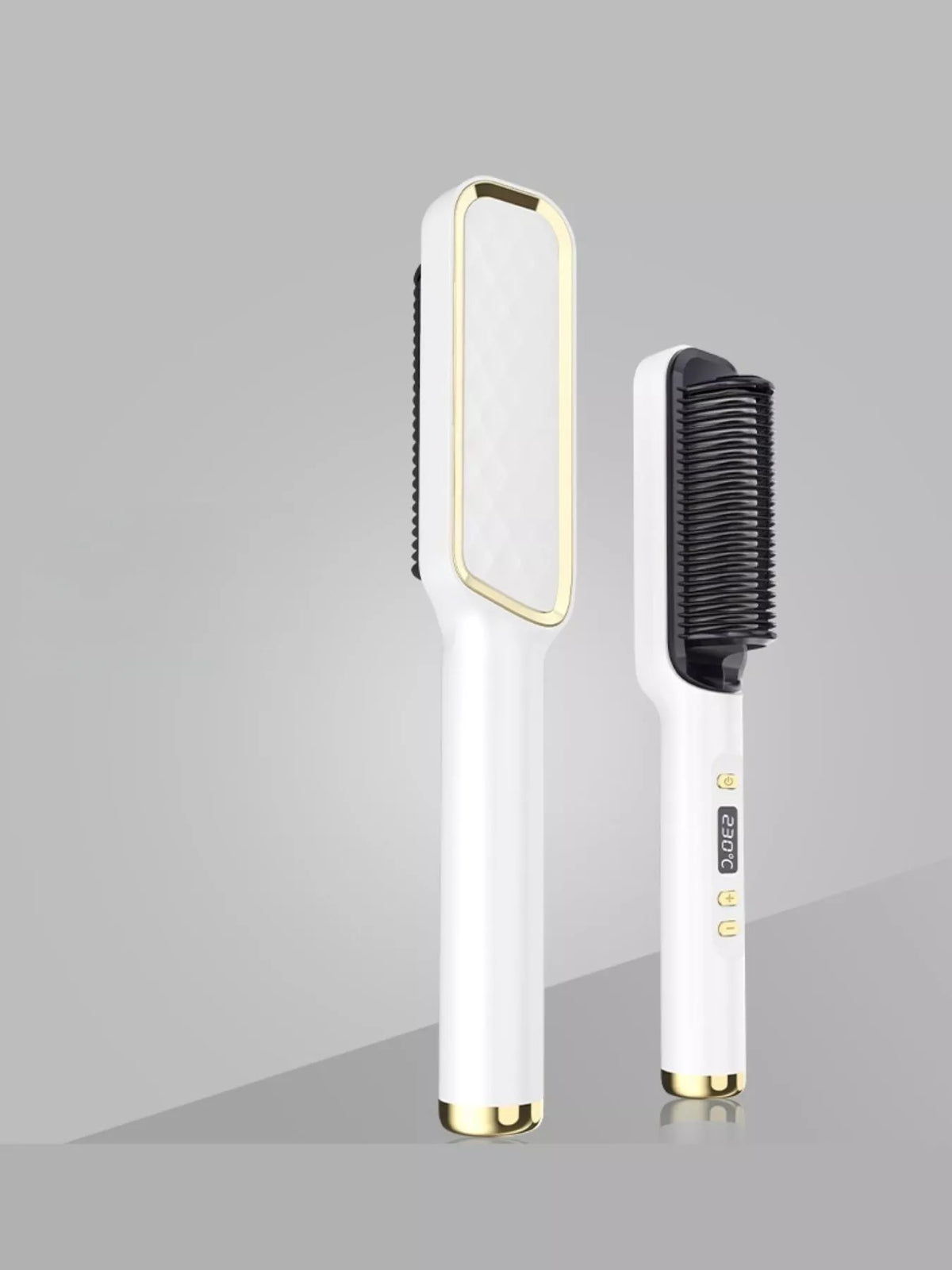Straightening comb temperature display