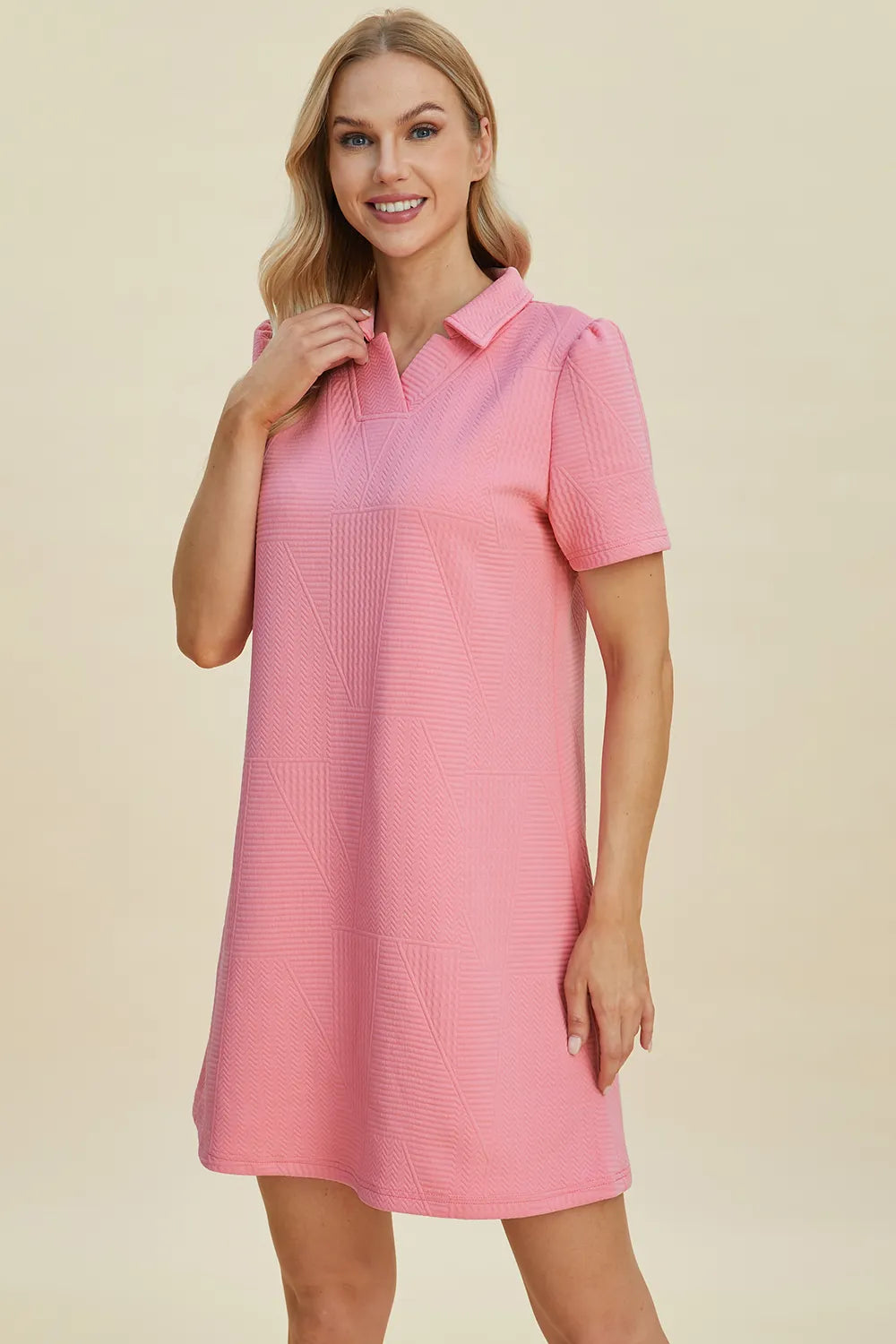 Texture dress front detail