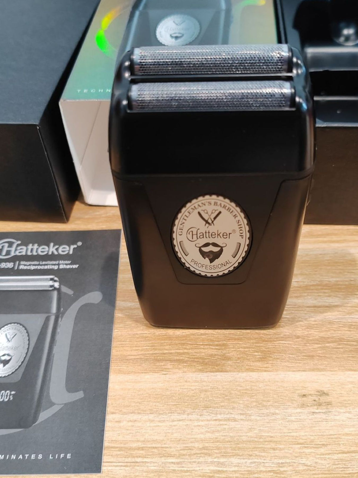 Waterproof electric shaver packaged for travel