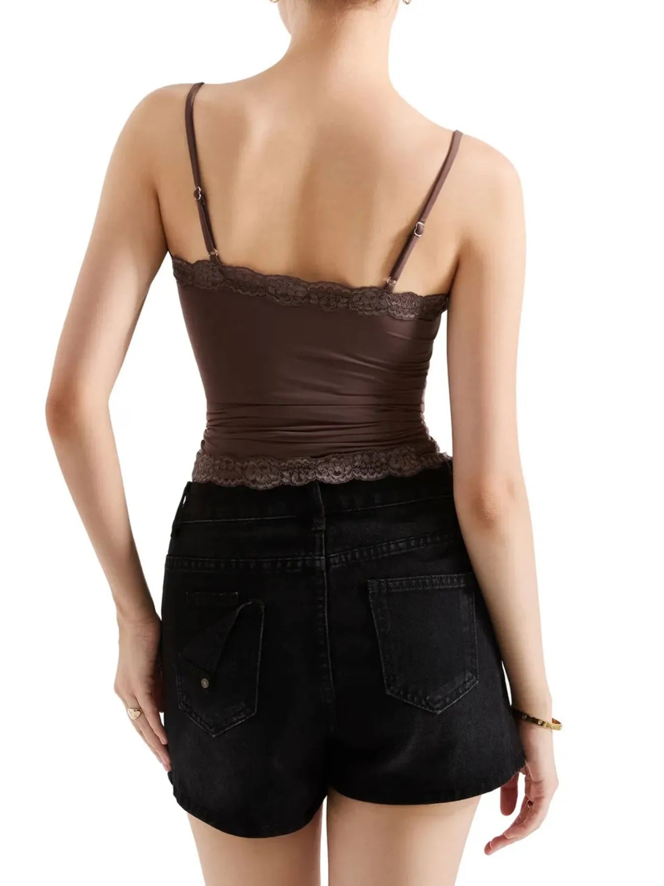 Lace Trim Cami Top - Fashorio