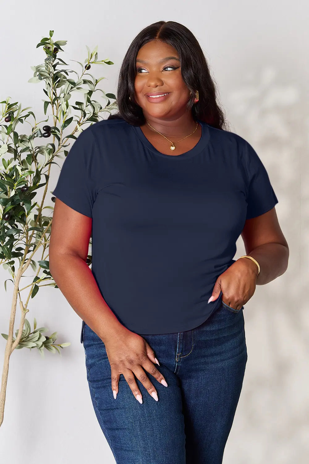 Round Neck Short Sleeve Top, view 9
