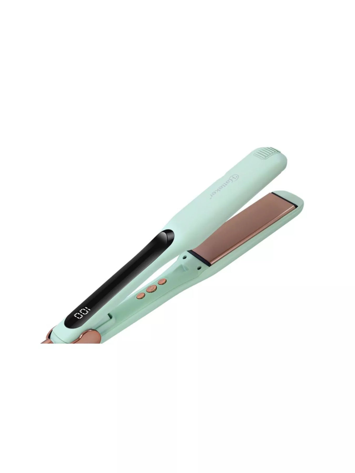 Hair straightener in hand