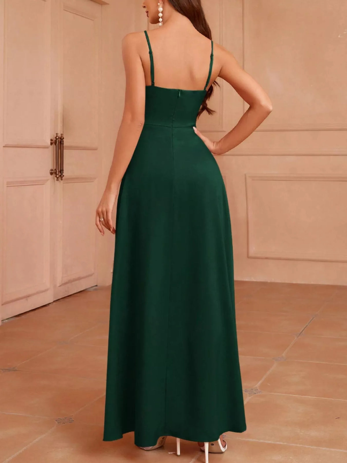 Alternate colourway of the maxi dress in a front view