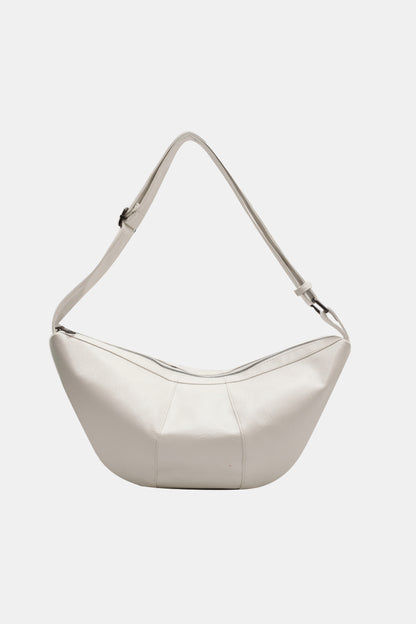 PU Leather Sling Bag White One Size - Fashorio