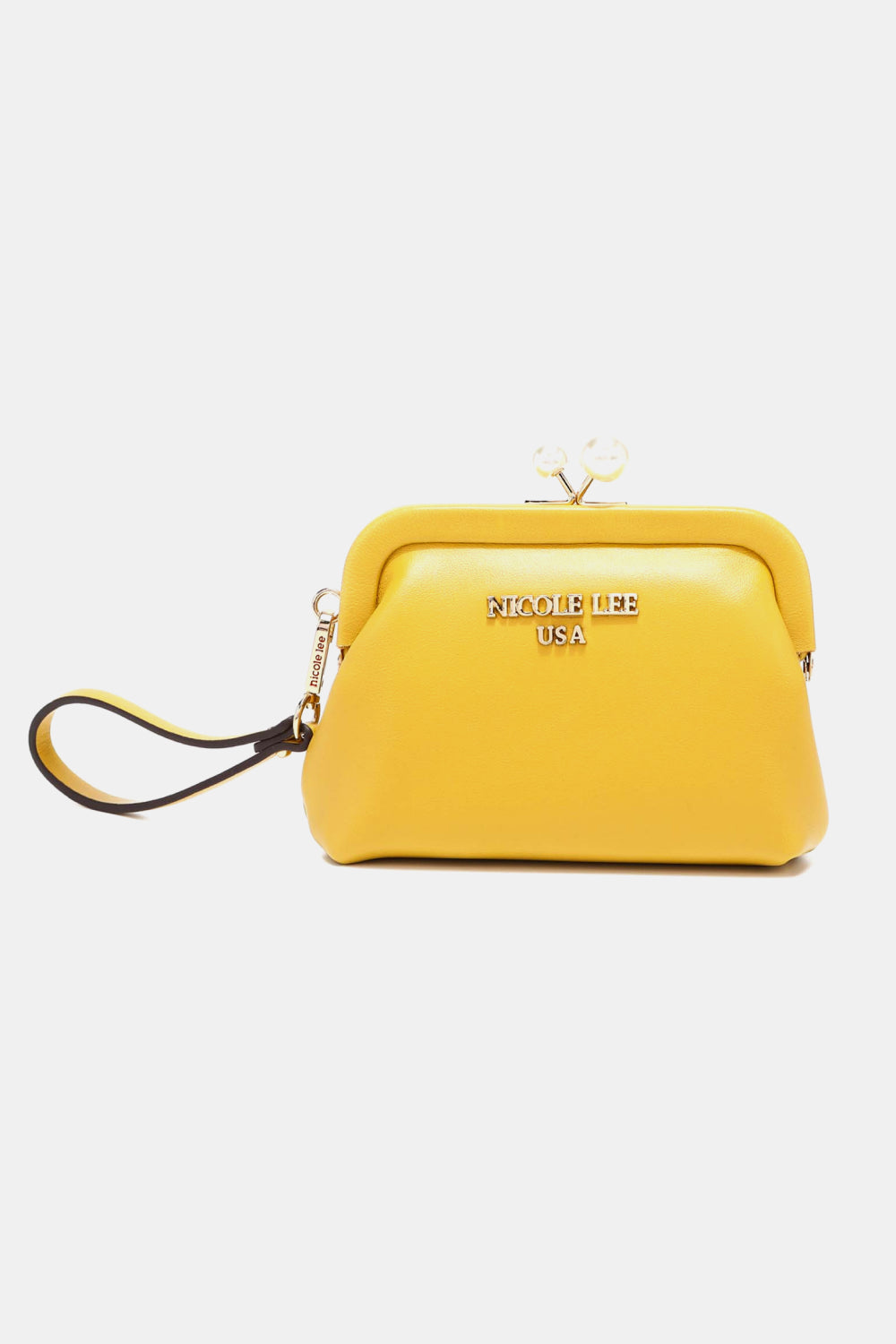 Nicole Lee USA Elise Pearl Coin Purse Mustard One Size - Fashorio