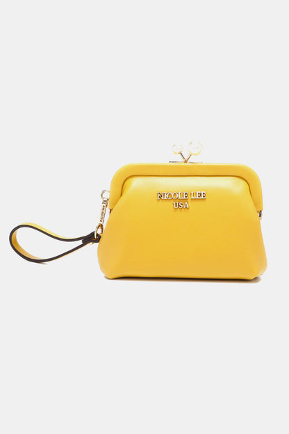 Nicole Lee USA Elise Pearl Coin Purse Mustard One Size - Fashorio