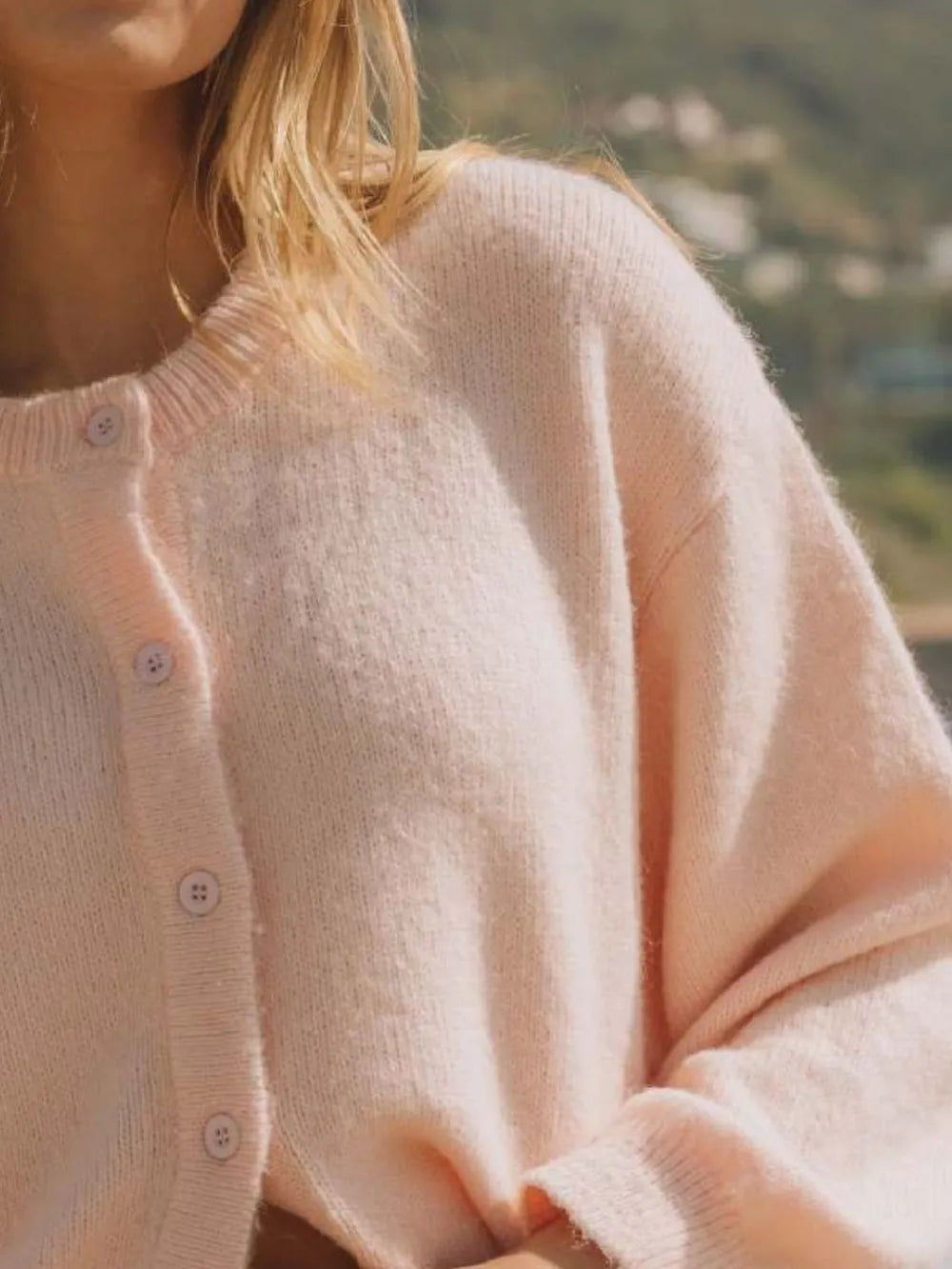 Button Down Long Sleeve Cardigan - Fashorio