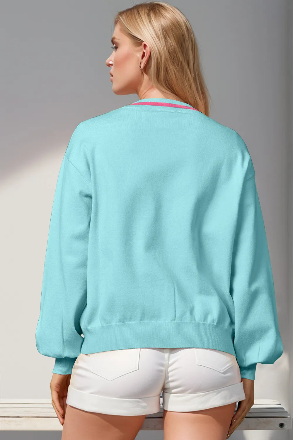 Nutcracker sequin cardigan knit texture