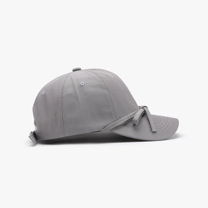 Tied Bow Cotton Baseball Cap - Fashorio