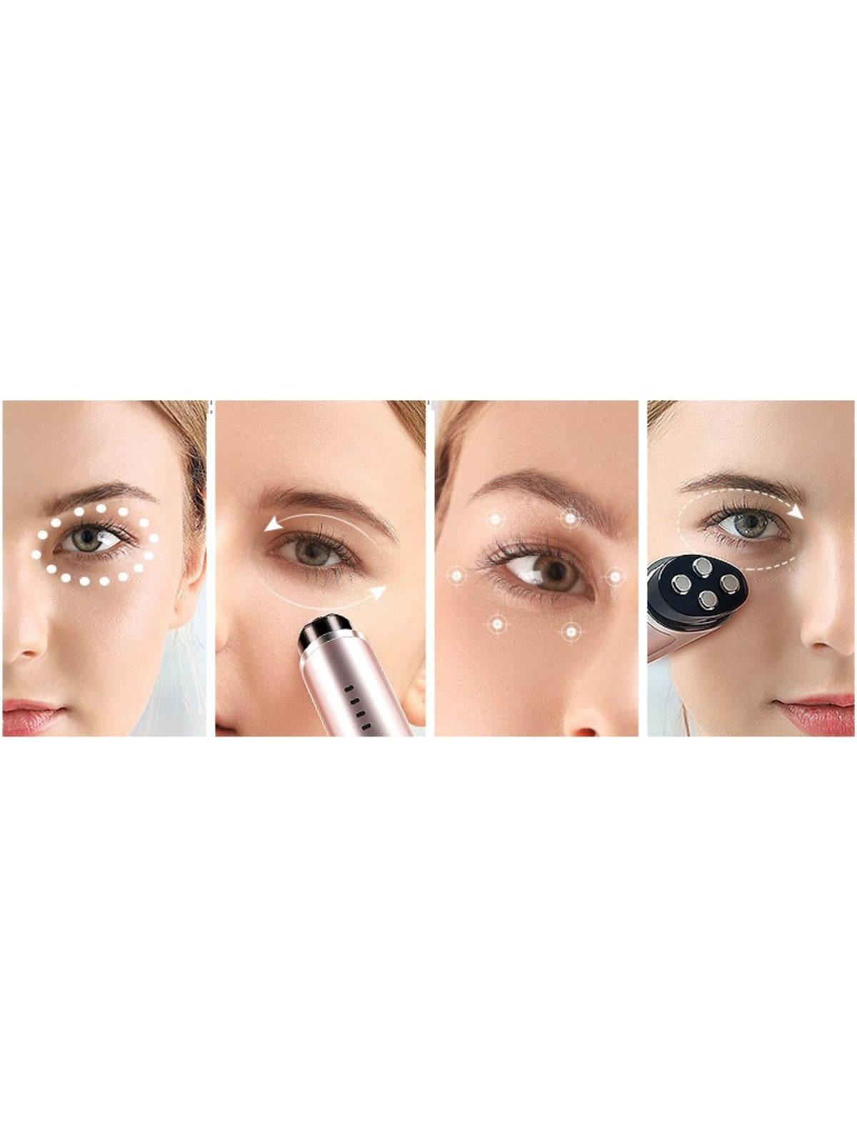 Facial toning device controls detail