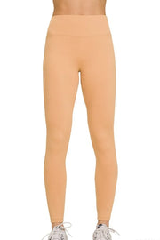Zenana Microfiber Waistband Leggings DK BRUSH - Fashorio