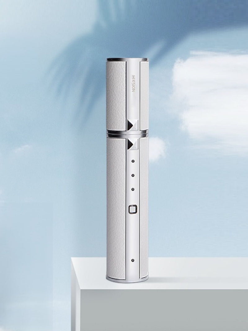 White portable facial beauty device