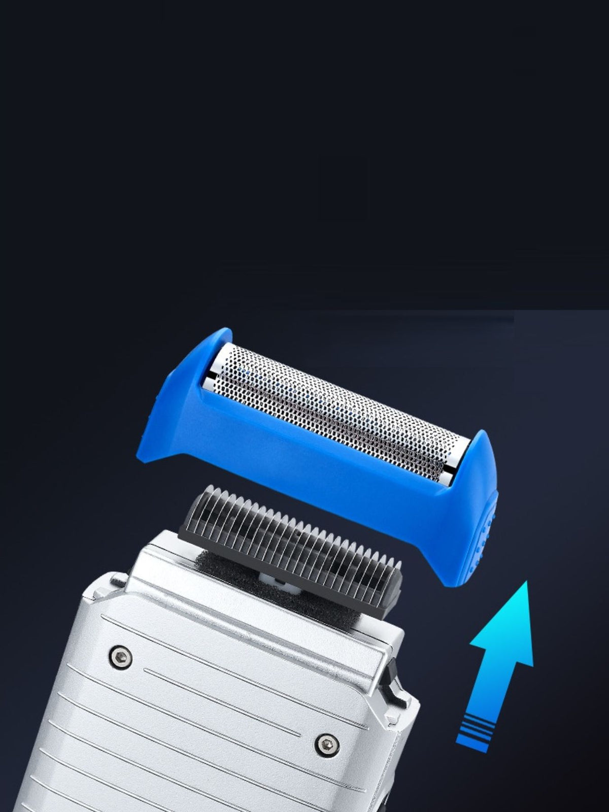 Gold mini shaver side view
